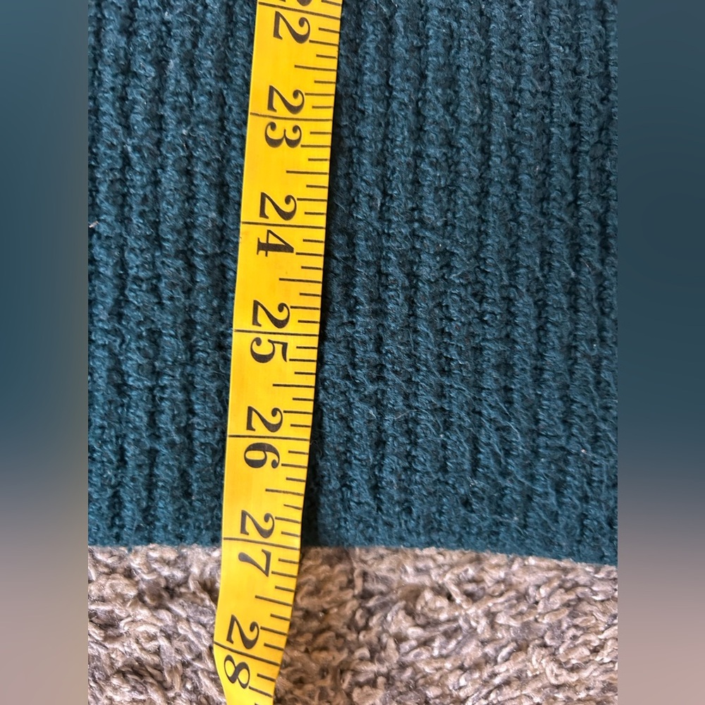 5/$25 Old Navy oversized teal colored hooded ribbed comfy sweater size large - Picture 6 of 8